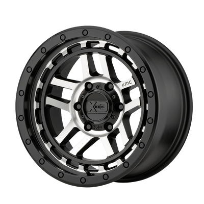 XD Series - XD140 RECON - Black - Satin Black Machined - 18" x 8.5", 0 Offset, 5x127 (Bolt Pattern), 78.1mm HUB