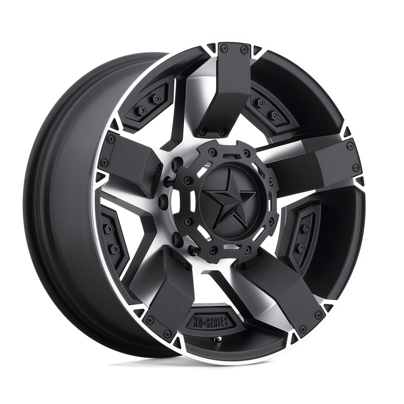 XD Series - XD811 ROCKSTAR II - Black - Matte Black Machined - 20" x 9", -12 Offset, 6x135/139.7 (Bolt Pattern), 106.1mm HUB