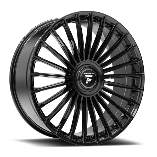 Fittipaldi Sport - FS370 - Black - Gloss Black - 24" x 10", 35 Offset, 5x112/120 (Bolt pattern), 74.10mm HUB