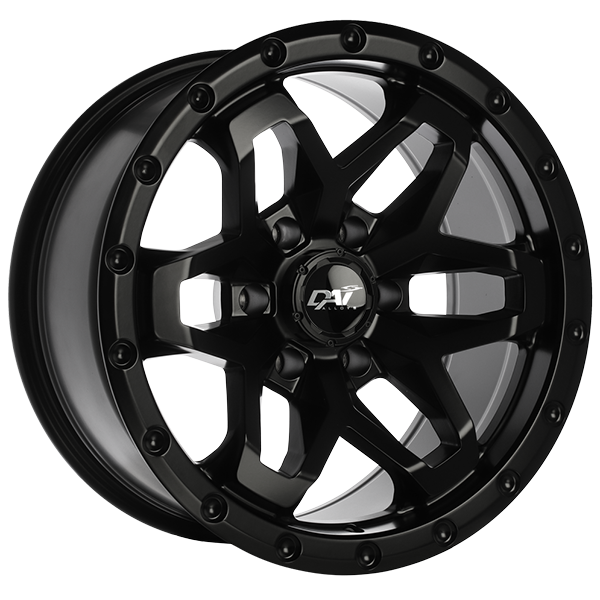 Dai Alloys - Blitz - Black - Satin Black - 18" x 9", -15 Offset, 6x139.7 (Bolt Pattern), 108.1mm HUB
