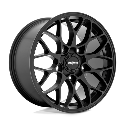 Rotiform - R190 - Black - MATTE BLACK - 19" x 10", 40 Offset, 5x114.3 (Bolt Pattern), 72.6mm HUB