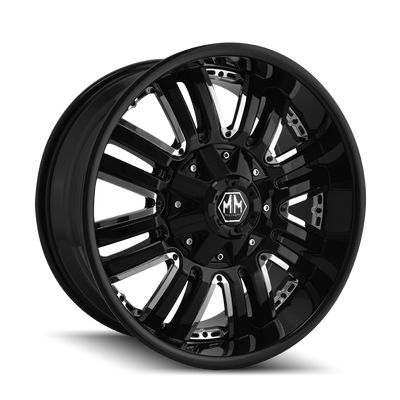 Mayhem - ASSAULT - Black - BLACK - 18" x 9", 18 Offset, 5x114.3/127 (Bolt Pattern), 87mm HUB
