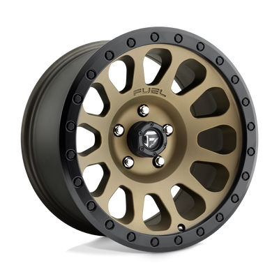 Fuel - D600 VECTOR - Bronze - MATTE BRONZE BLACK BEAD RING - 17" x 8.5", 7 Offset, 6x139.7 (Bolt Pattern), 108mm HUB