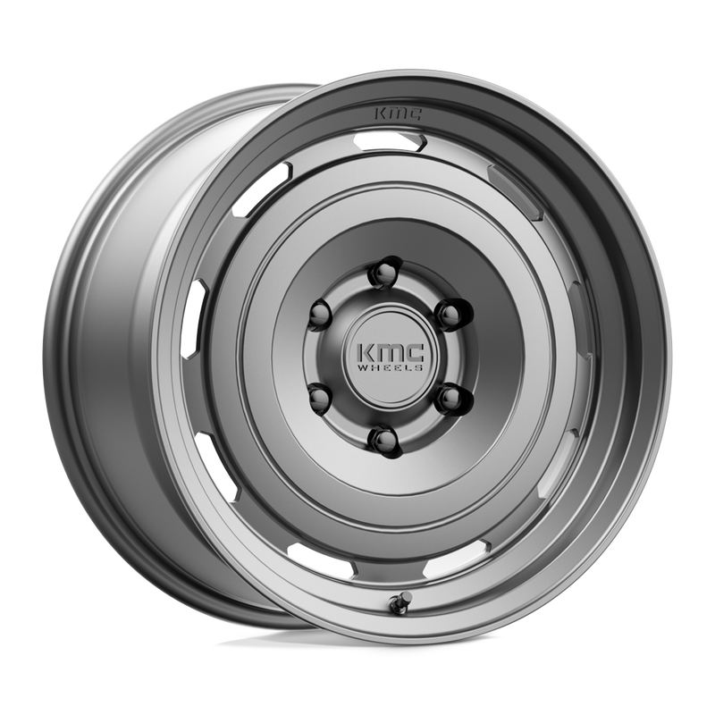 KMC Wheels - KM720 ROSWELL - Gunmetal - Matte Anthracite - 17" x 8.5", 18 Offset, 6x139.7 (Bolt Pattern), 106.1mm HUB