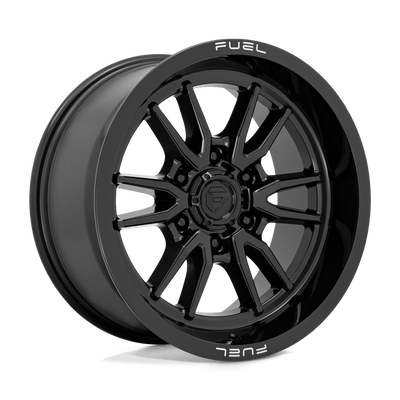 Fuel - D760 CLASH - Black - GLOSS BLACK - 18" x 9", 1 Offset, 6x120 (Bolt Pattern), 67.1mm HUB