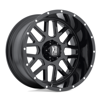 XD Series - XD820 GRENADE - Black - SATIN BLACK - 20" x 9", 18 Offset, 8x165.1 (Bolt Pattern), 125.1mm HUB