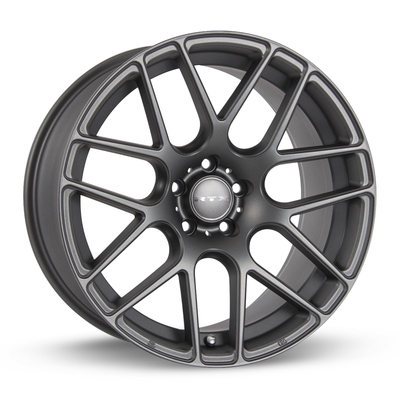 RTX Wheels - Envy - Gunmetal - Matte Gunmetal - 16" x 6.5", 38 Offset, 5x112 (Bolt Pattern), 66.6mm HUB
