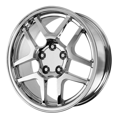 OE Creations - PR105 - Chrome - CHROME - 18" x 15", 58 Offset, 5x120.65 (Bolt Pattern), 70.7mm HUB