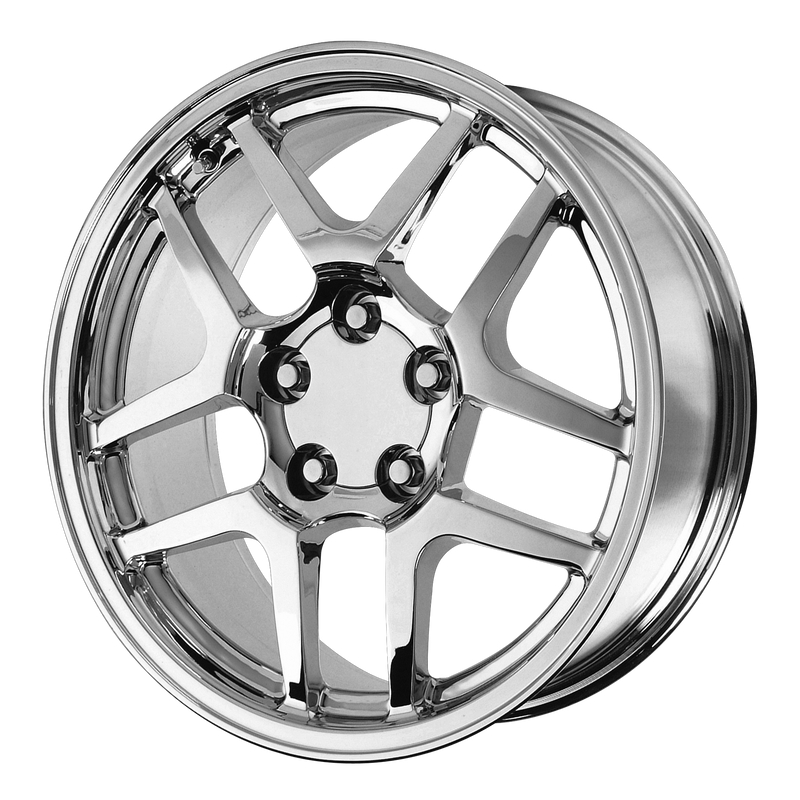 OE Creations - PR105 - Chrome - CHROME - 18" x 15", 58 Offset, 5x120.65 (Bolt Pattern), 70.7mm HUB