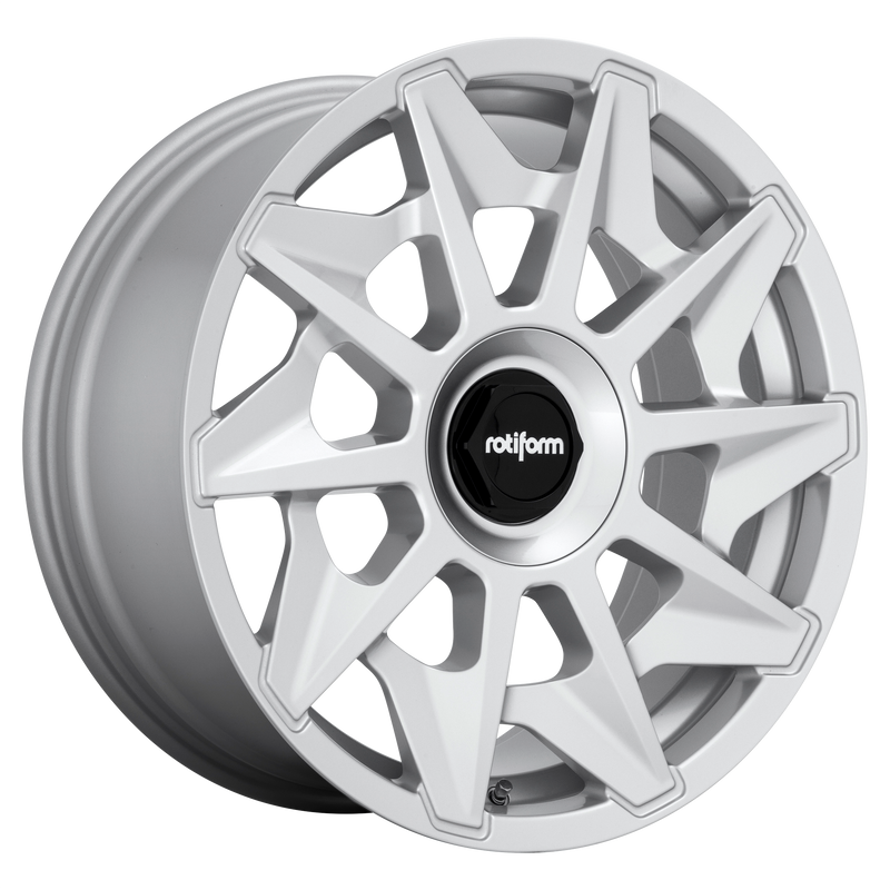 Rotiform - R124 CVT - Silver - GLOSS SILVER - 19" x 8.5", 35 Offset, 5x100/112 (Bolt Pattern), 66.56mm HUB