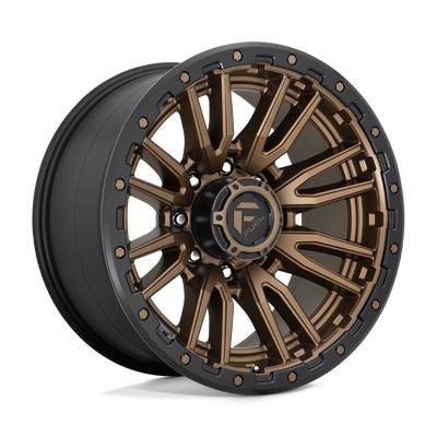 Fuel - D681 REBEL - Bronze - MATTE BRONZE BLACK BEAD RING - 20" x 10", -18 Offset, 8x170 (Bolt Pattern), 125.1mm HUB