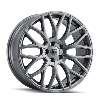 Touren - TR76 - Gunmetal - GRAPHITE - 17" x 8", 35 Offset, 5x120 (Bolt Pattern), 72.56mm HUB