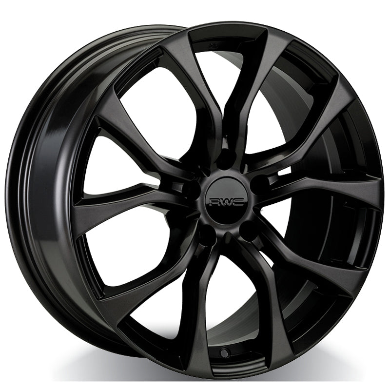 RWC - GM80 - Black - BLACK - 18" x 8", 40 Offset, 5x115 (Bolt Pattern), 70.3mm HUB