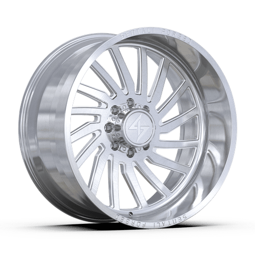 Sentali - Forged SF-1 - Silver - Brushed Milled - 28" x 16", -99 Offset, 5x127 (Bolt pattern), 71.5mm HUB