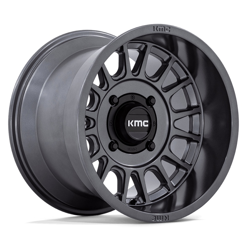 KMC Powersports - KS138 IMPACT UTV - Gunmetal - ANTHRACITE - 15" x 10", 0 Offset, 4x137 (Bolt Pattern), 96mm HUB