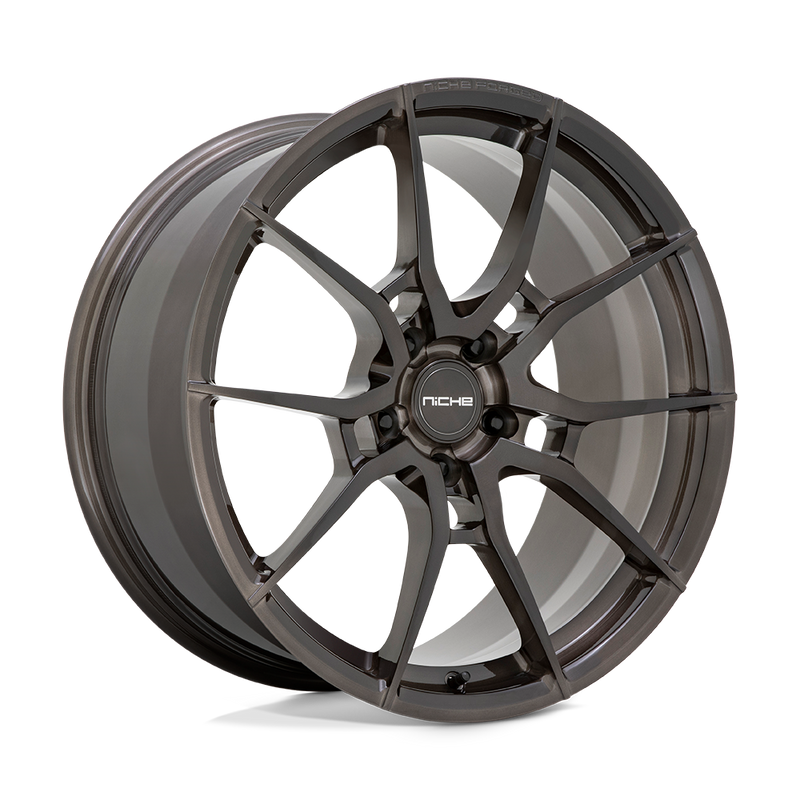 Niche - T111 KANAN - Black - BRUSHED CANDY SMOKE - 20" x 11.5", 52 Offset, 5x120 (Bolt Pattern), 70.7mm HUB