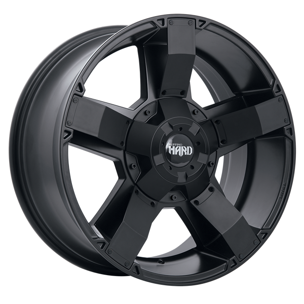 Ruffino Wheels - Helix - Black - Satin Black - 18" x 9", 12 Offset, 8x180 (Bolt Pattern), 125.1mm HUB