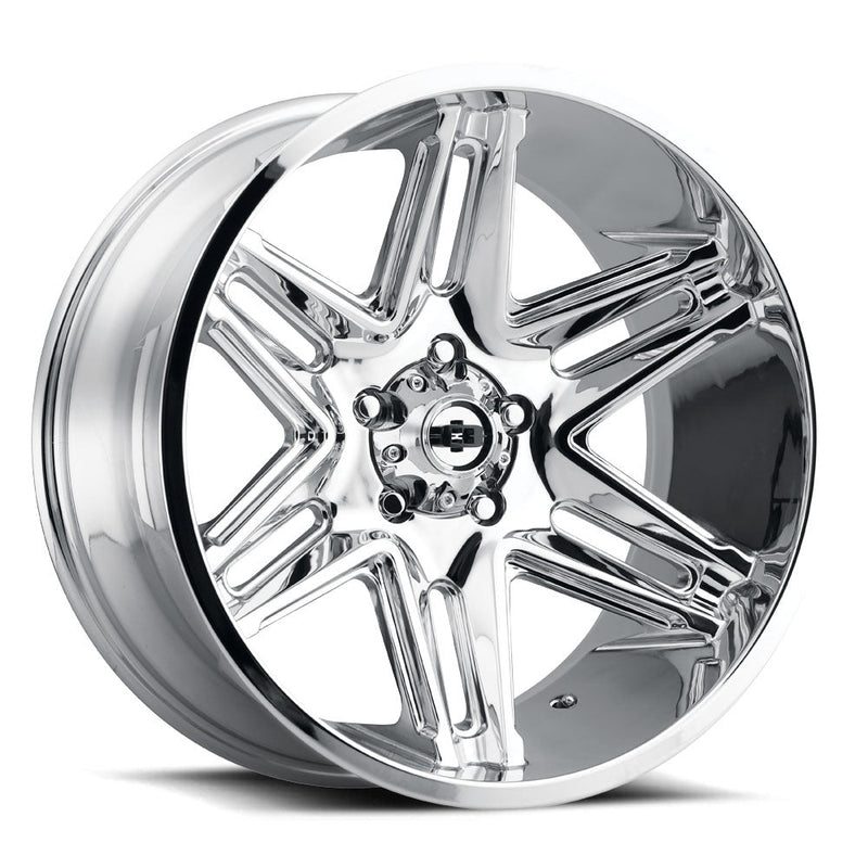 Vision Wheel Off-Road - 363 RAZOR - Chrome - Chrome - 24" x 12", -51 Offset, 8x170 (Bolt Pattern), 125.2mm HUB