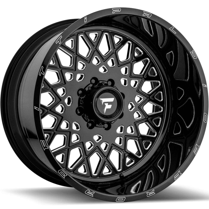 Fittipaldi Offroad - FTF10 - Black - Black Milled - 22" x 12", -51 Offset, 8x170 (Bolt Pattern), 125.2mm HUB