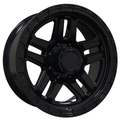 Envy Wheels - FFT-9 - Black - GLOSS BLACK - 20" x 9", -12 Offset, 8x170 (Bolt Pattern), 125mm HUB