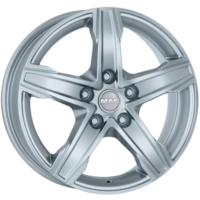 Mak Wheels - KING5 3 - Silver - SILVER - 16" x 6.5", 60 Offset, 5x160 (Bolt Pattern), 65.1mm HUB