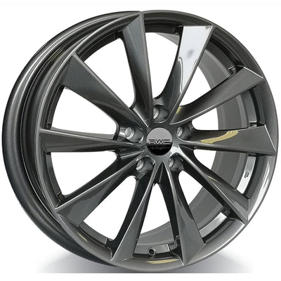 RWC - TS333 - Gunmetal - Satin Gunmetal - 18" x 8.5", 37 Offset, 5x114.3 (Bolt pattern), 70.00mm HUB