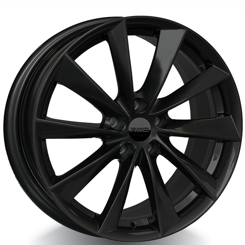 RWC - TS333 - Black - Satin Black  - 18" x 8.5", 37 Offset, 5x114.3 (Bolt pattern), 70.0mm HUB