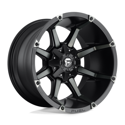 Fuel - D556 COUPLER - Black - MATTE BLACK DOUBLE DARK TINT - 20" x 9", 20 Offset, 8x180 (Bolt Pattern), 124.2mm HUB