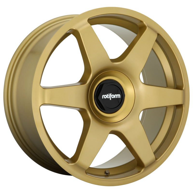 Rotiform - R118 SIX - Gunmetal - MATTE GOLD - 18" x 8.5", 45 Offset, 5x100/112 (Bolt Pattern), 66.56mm HUB