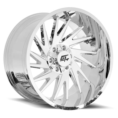 GT Off-Road - Tomahawk - Chrome - 24" x 14", -76 Offset, 8x165.1/170 (Bolt pattern), 125.2mm HUB