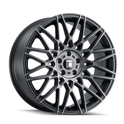 Touren - TR78 - Black - BRUSHED BLACK W/DARK TINT - 20" x 9", 35 Offset, 5x114.3 (Bolt Pattern), 72.6mm HUB