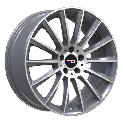 Euro Design - Sacco - Gunmetal - Gunmetal Machined - 19" x 8.5", 45 Offset, 5x112 (Bolt Pattern), 66.6mm HUB