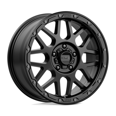 KMC Wheels - KM535 GRENADE OFF-ROAD - Black - MATTE BLACK - 18" x 8.5", 35 Offset, 5x120 (Bolt Pattern), 64.2mm HUB