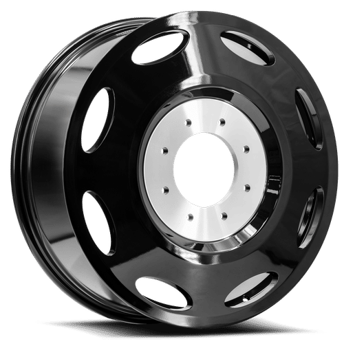 XF Off-Road - DUALLY INNER - Black - Gloss Black Dually - 20" x 8.25", 100 Offset, 8x165.1 (Bolt pattern), 121.3mm HUB