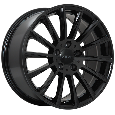 ART - Replica 92 - Black - Gloss Black - 17" x 8", 42 Offset, 5x112 (Bolt Pattern), 66.6mm HUB