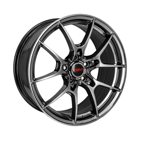 DIM - WC001 - Grey - Grey Silver Lip - 18" x 8", 40 Offset, 5x114.3 (Bolt pattern), 73.1mm HUB