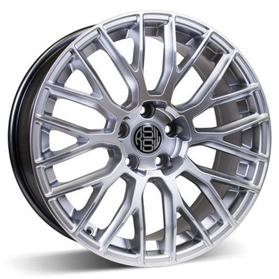 RSSW - Custom - Silver - Hyper silver - 18" x 8", 35 Offset, 5x120 (Bolt Pattern), 72.6mm HUB
