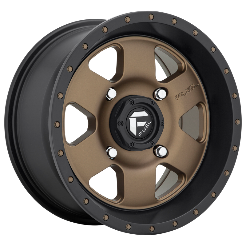 Fuel - D617 PODIUM - Gunmetal - MATTE BRONZE BLACK BEAD RING - 20" x 9", 1 Offset, 5x139.7 (Bolt Pattern), 108mm HUB