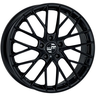 Mak Wheels - MONACO - Black - GLOSS BLACK - 19" x 8.5", 55 Offset, 5x130 (Bolt Pattern), 71.6mm HUB