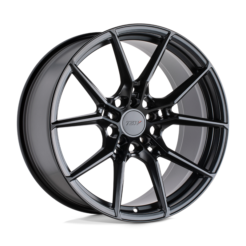 TSW Wheels - NEPTUNE - Black - SEMI GLOSS BLACK - 18" x 8.5", 32 Offset, 5x112 (Bolt Pattern), 66.6mm HUB