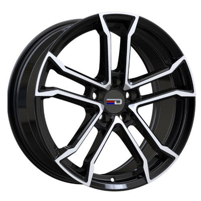 Euro Design - Monaco - Black - Gloss Black Polished - 19" x 8.5", 42 Offset, 5x112 (Bolt Pattern), 66.5mm HUB