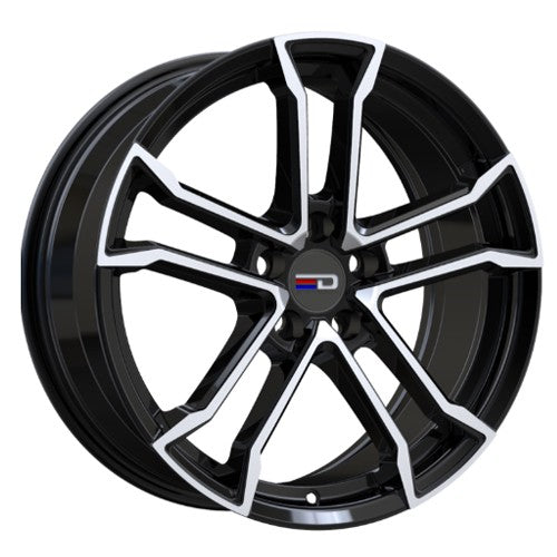 Euro Design - Monaco - Black - Gloss Black Polished - 19" x 8.5", 42 Offset, 5x112 (Bolt Pattern), 66.5mm HUB