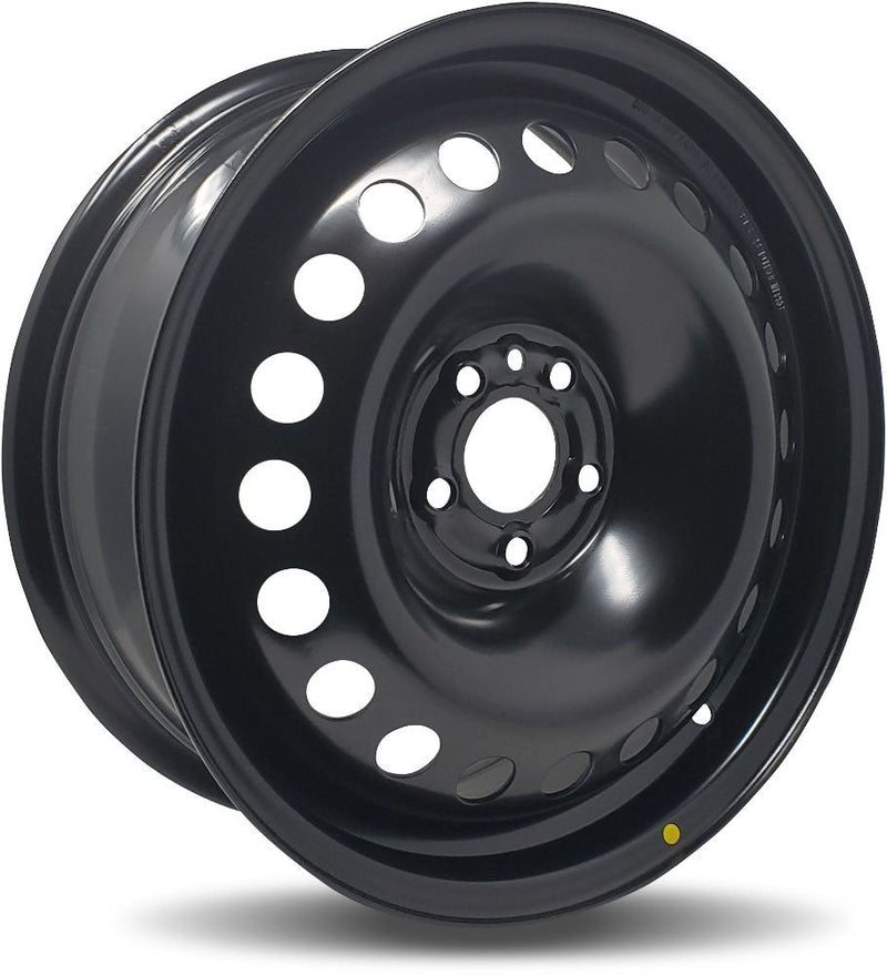 DTD - Steel - Black - Black - 16" x 6.5", 43 Offset, 5x108 (Bolt Pattern), 65.3mm HUB