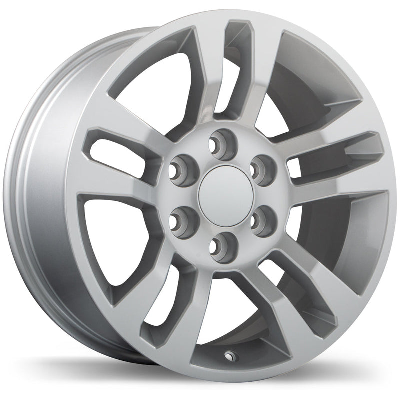 Replika - R237 - Silver - Gloss Silver - 18" x 8.5", 20 Offset, 6x139.7 (Bolt Pattern), 78mm HUB