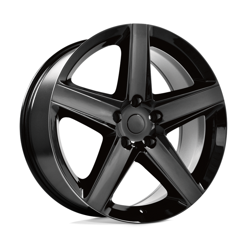 OE Creations - PR129 - Black - GLOSS BLACK - 20" x 10", 50 Offset, 5x127 (Bolt Pattern), 71.5mm HUB