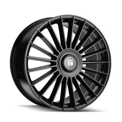 Touren - TR10 - Black - Gloss Black - 24" x 10", 35 Offset, 5x114.3/127 (Bolt pattern), 78.30mm HUB