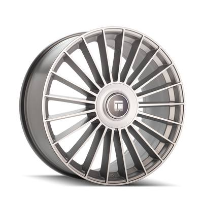 Touren - TR10 - Silver - Satin Silver/Machined - 22" x 9", 20 Offset, 6x135/139.7 (Bolt pattern), 87.10mm HUB
