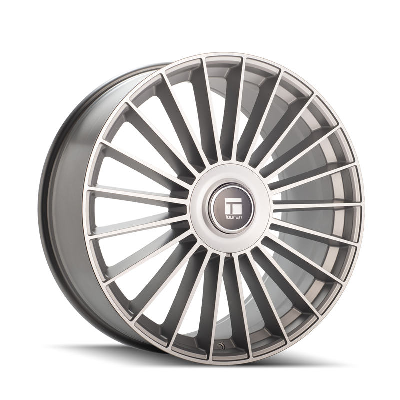 Touren - TR10 - Silver - Satin Silver/Machined - 24" x 10", 25 Offset, 6x135/139.7 (Bolt pattern), 87.10mm HUB