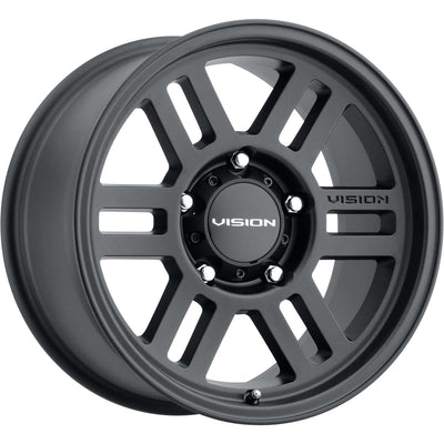 Vision Wheel Off-Road - 355 M2 OVERLAND - Black - SATIN BLACK - 16" x 6.5", 38 Offset, 6x130 (Bolt Pattern), 84mm HUB