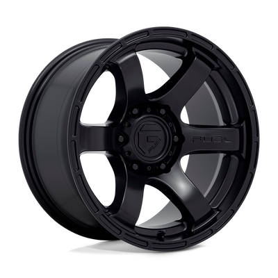 Fuel - D766 RUSH - Black - SATIN BLACK - 20" x 9", 1 Offset, 5x127 (Bolt Pattern), 71.5mm HUB